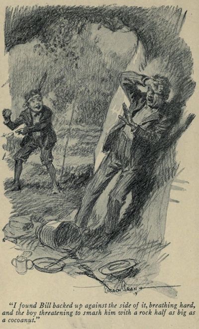 An illustration for the story The Ransom of Red Chief by the author O. Henry