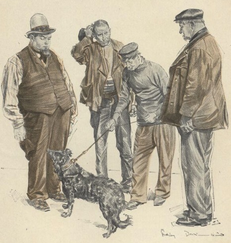 An illustration for the story The Understudy by the author W. W. Jacobs